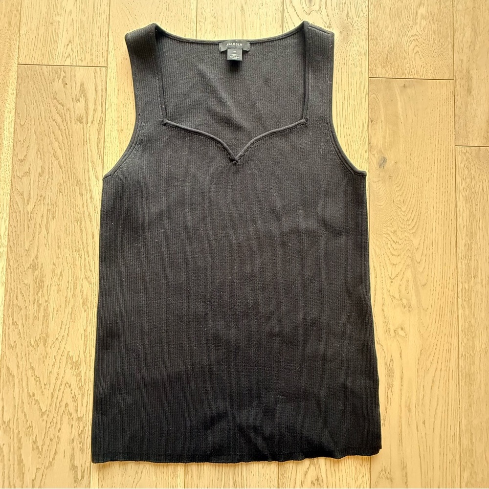 Halogen Black Sleeveless Top Size Medium